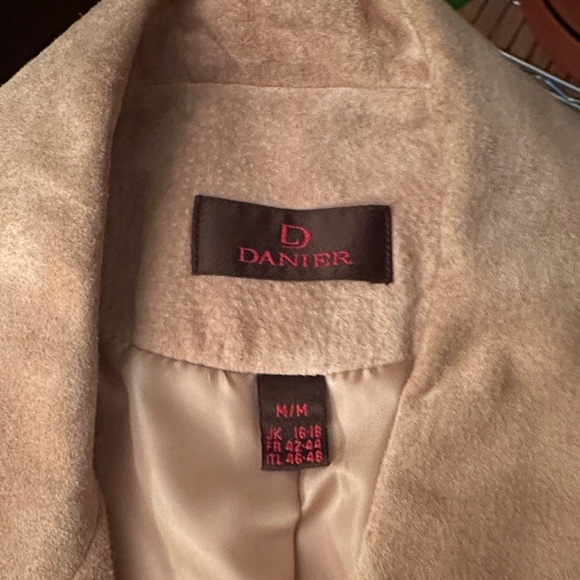 Danier Tan Suede Leather Coat - Picture 2 of 4